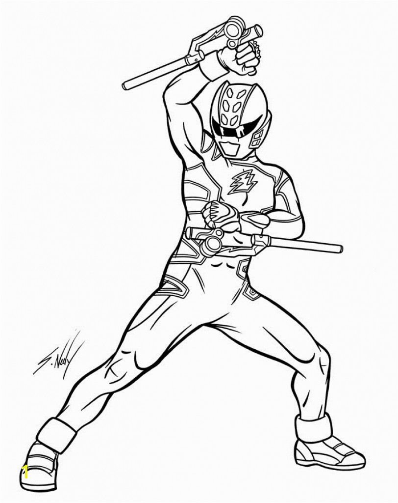 red power ranger drawing