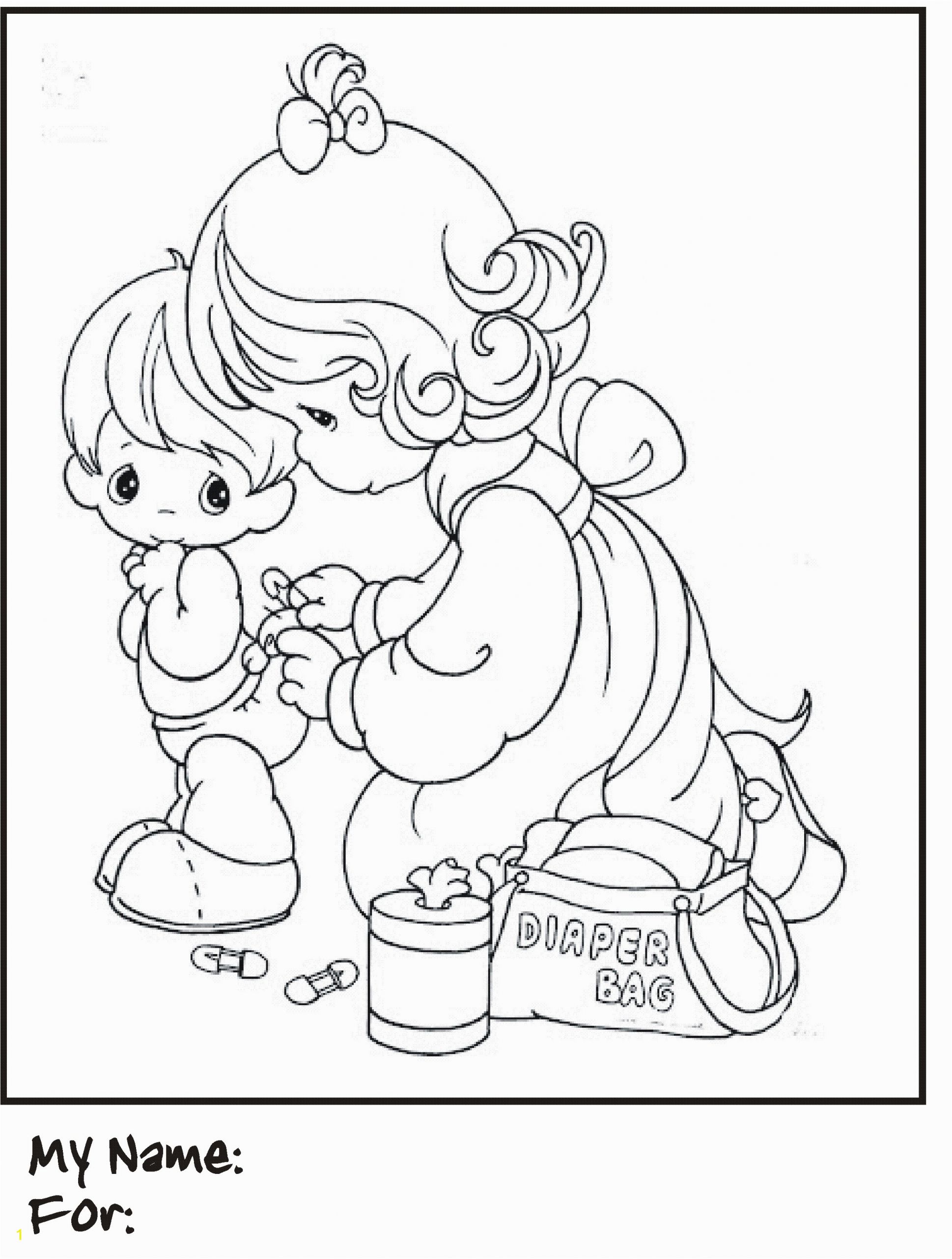 Precious Moments Mothers Day Coloring Pages Precious Moment Drawing at Getdrawings