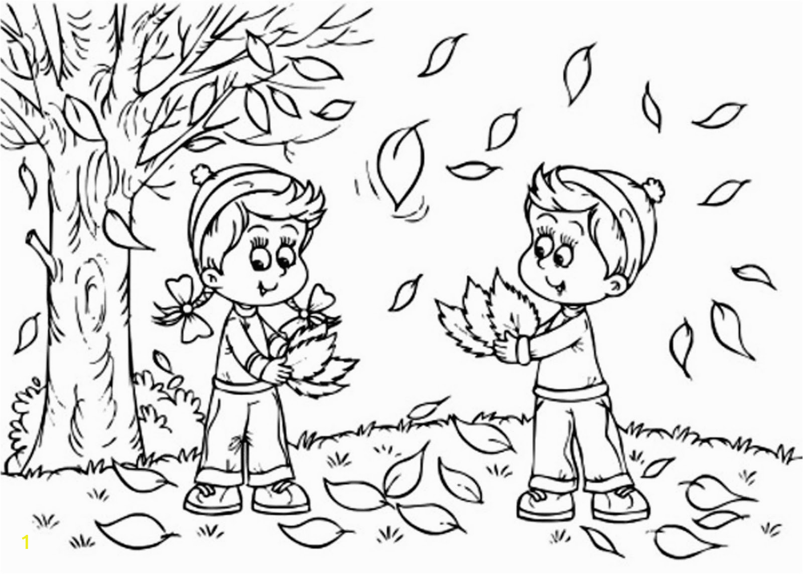 fall leaves coloring pages 2016