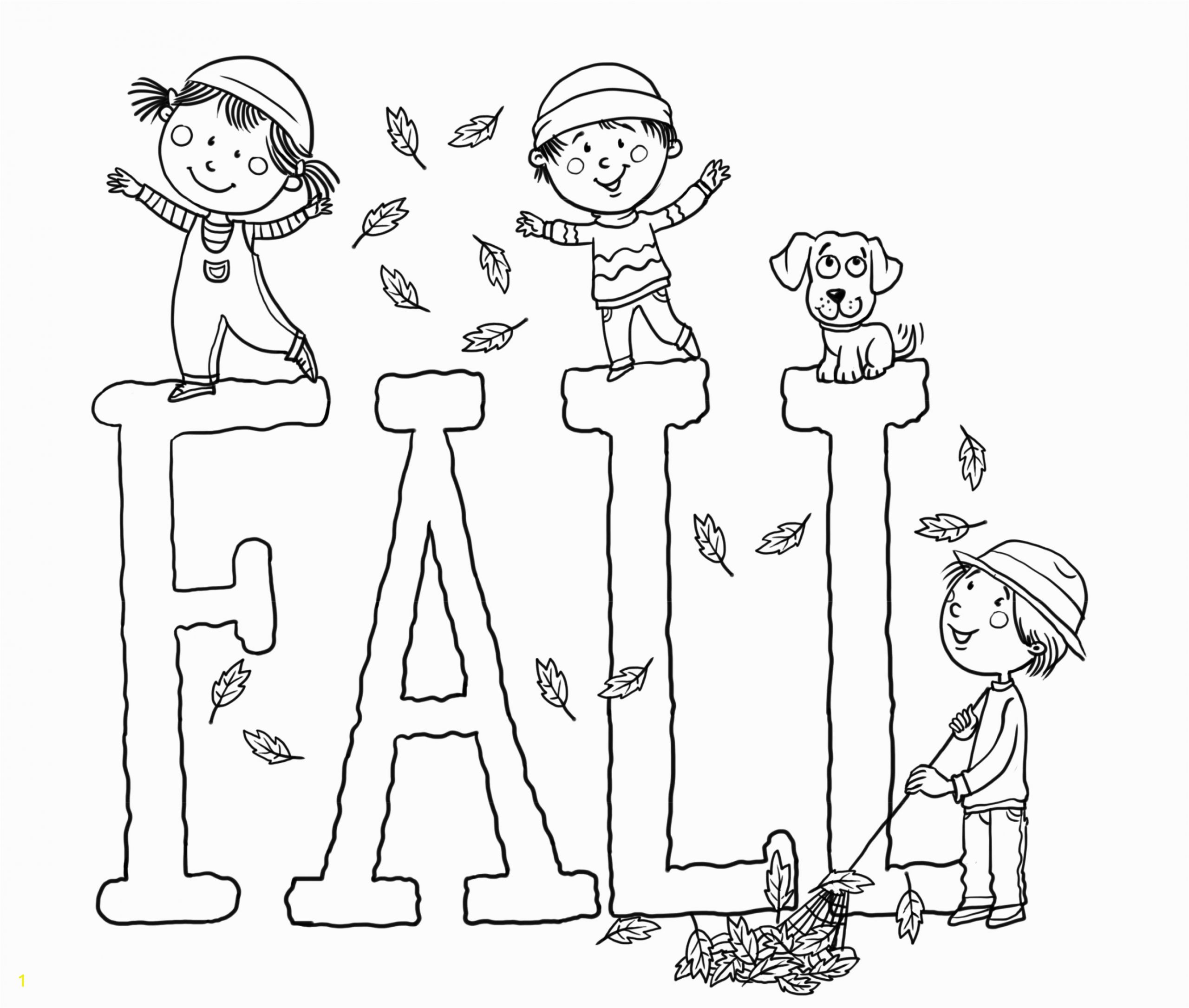 Preschool Fall Coloring Pages Printable Free Divyajanan