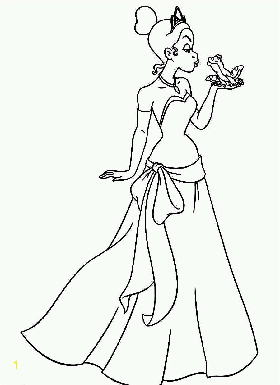 Princess and the Frog Coloring Pages for Kids Coloring Pages Princess and Frog Lottie Coloring Home
