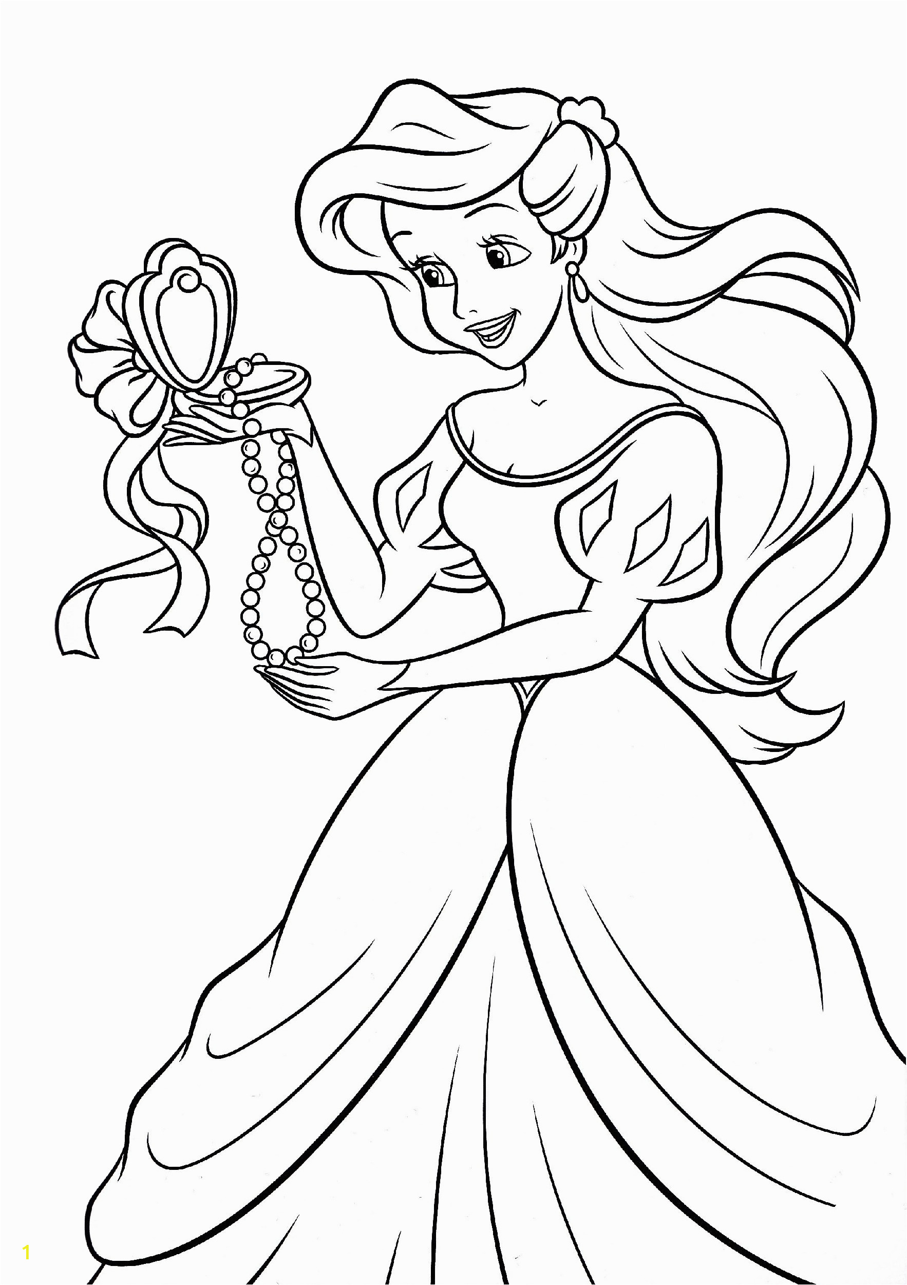 disney princess ariel the little mermaid coloring pages 2