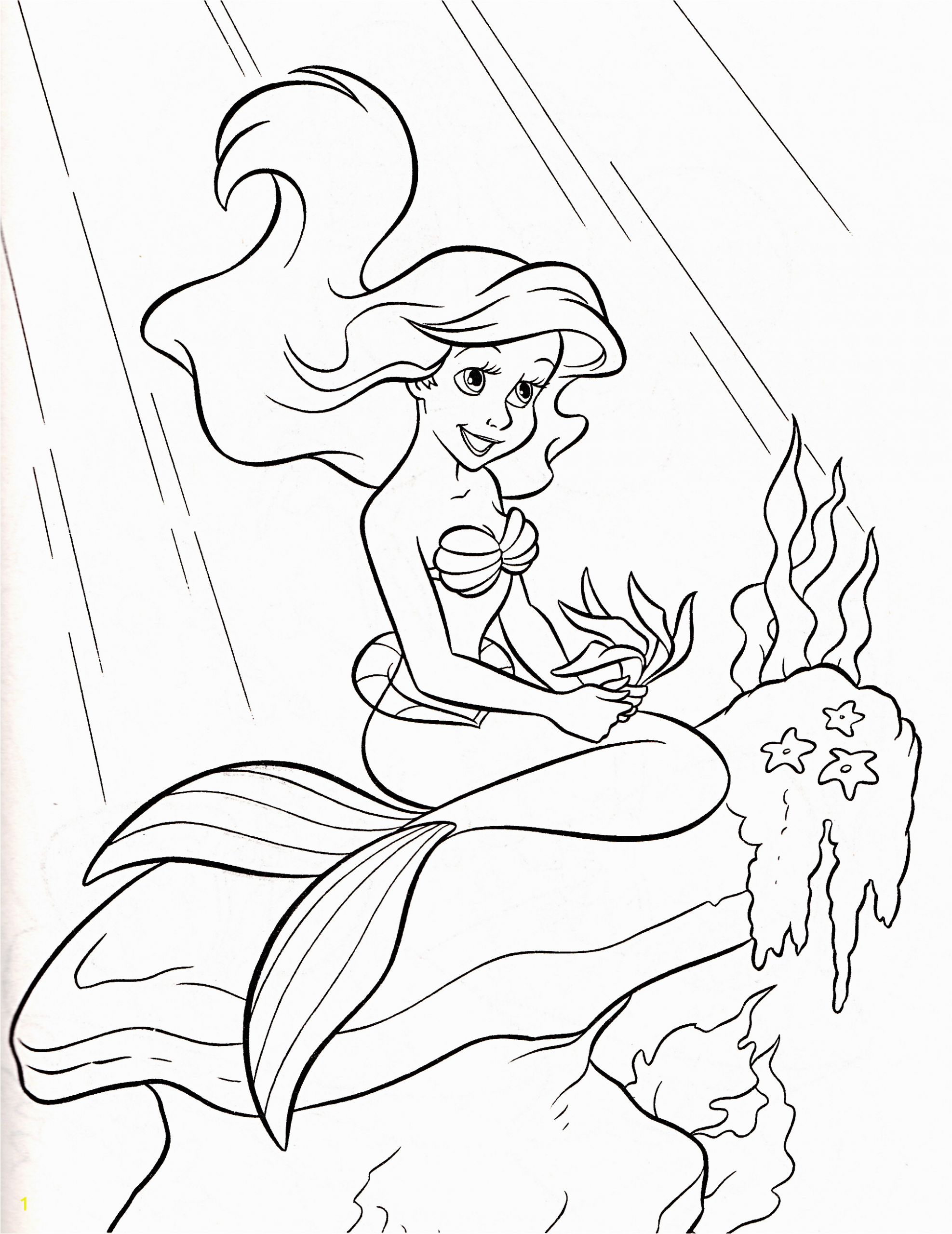 walt disney coloring pages princess ariel photo