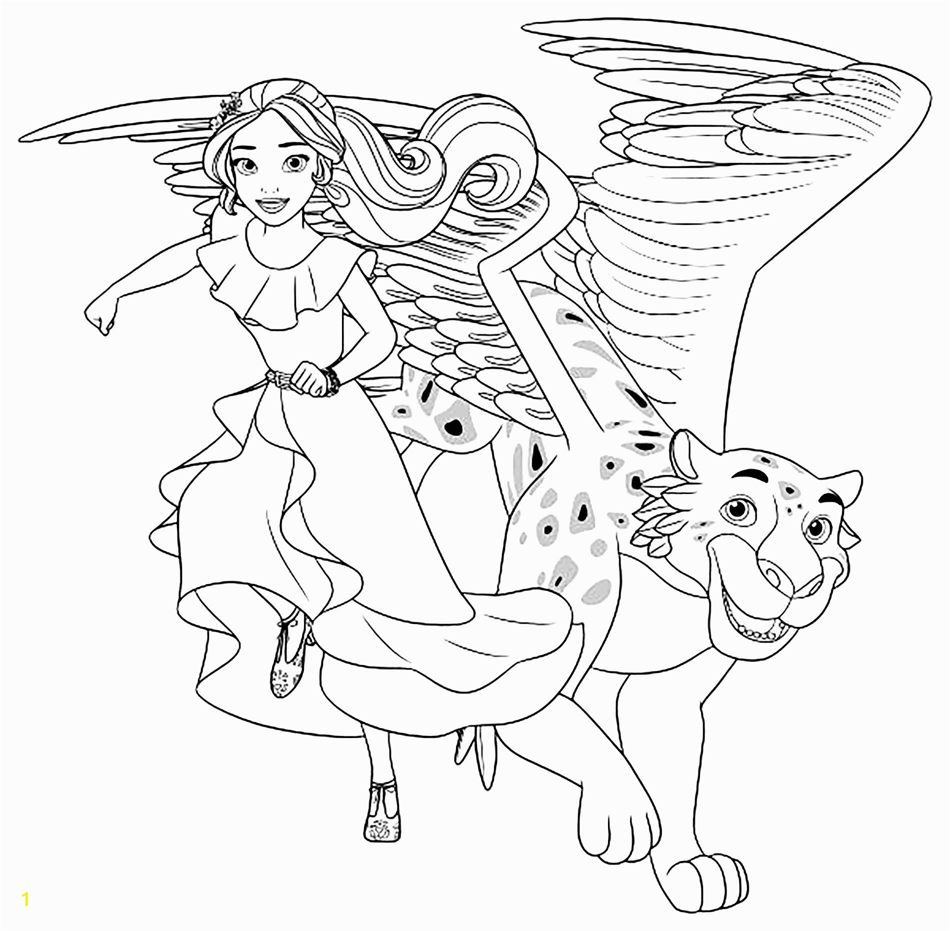 image=elena avalor Coloring for kids elena avalor 1