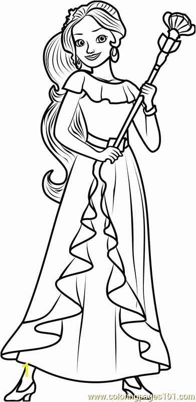 princess elena coloring page