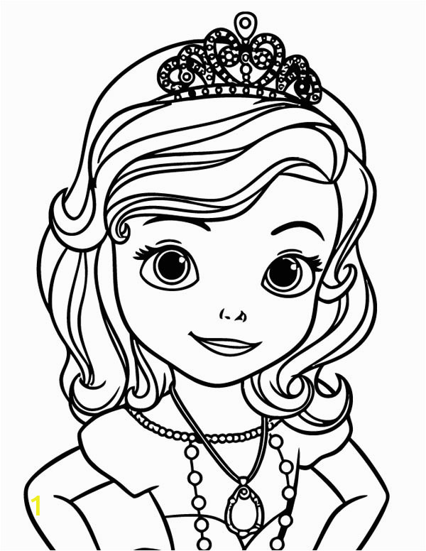 princess sofia the first picture coloring page