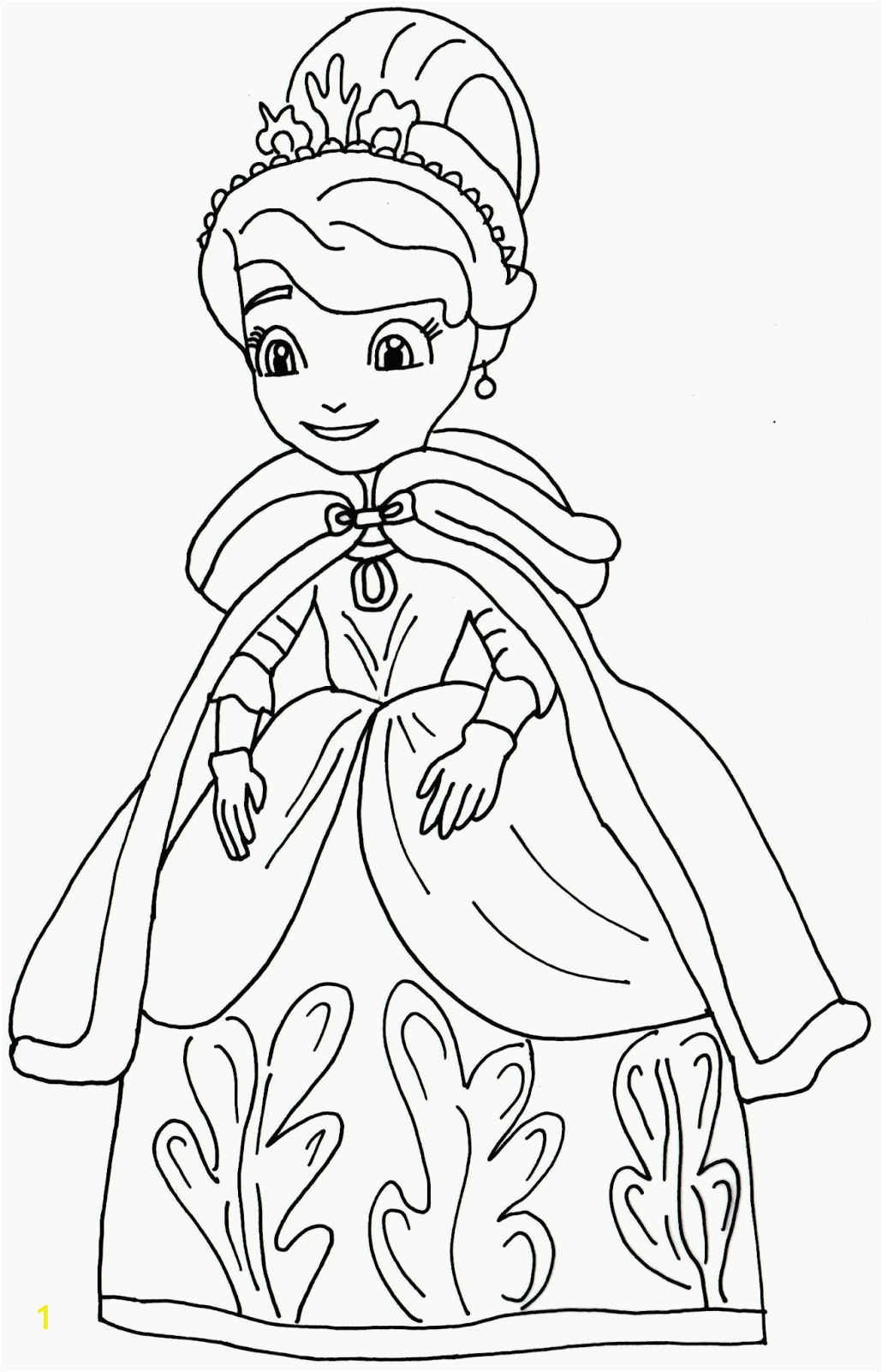 sofia the first coloring pages