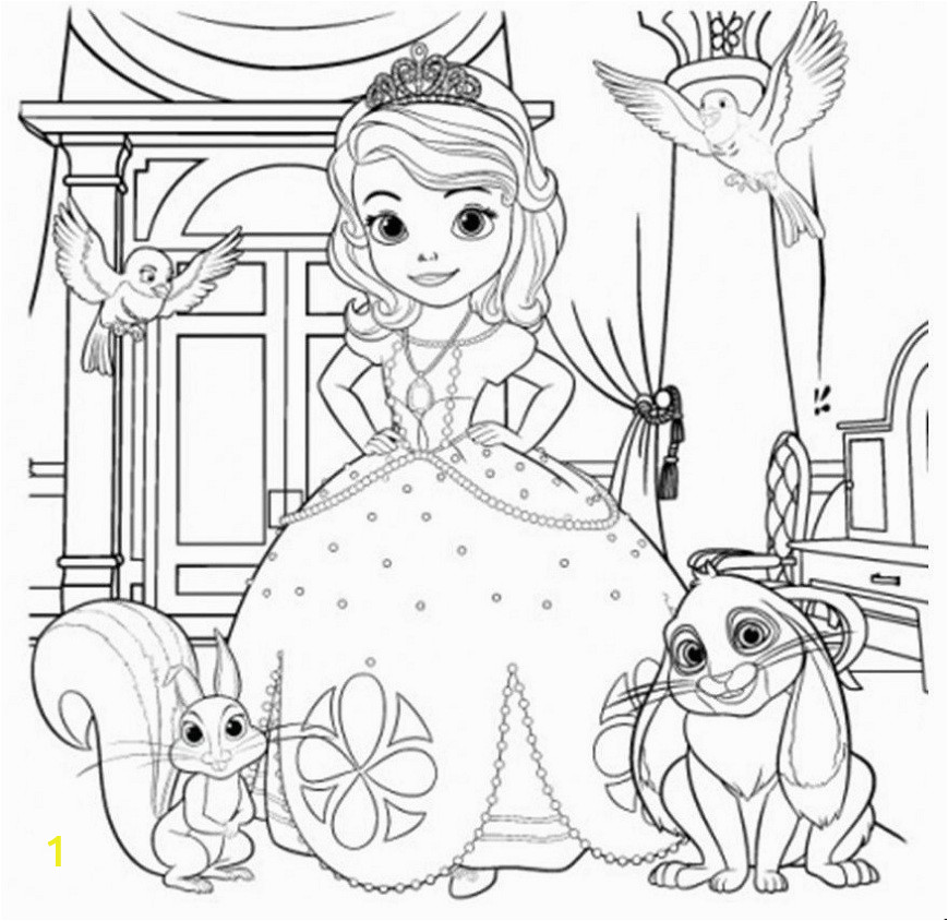 sofia first coloring pages