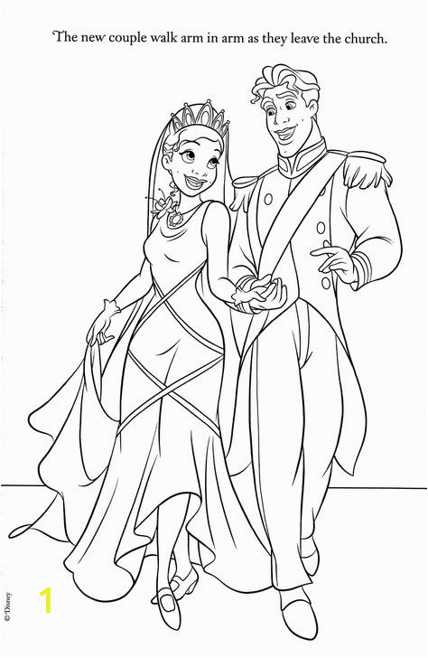 tiana and naveen coloring pages