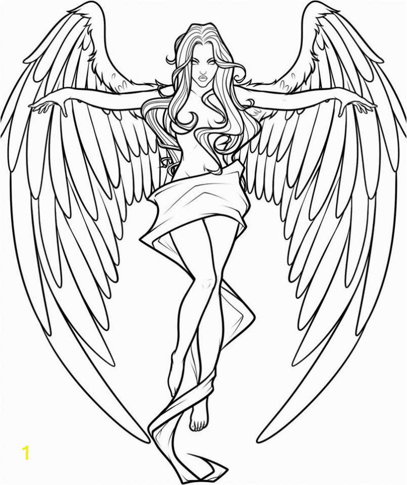 free printable angel coloring pages for adults 5gas43