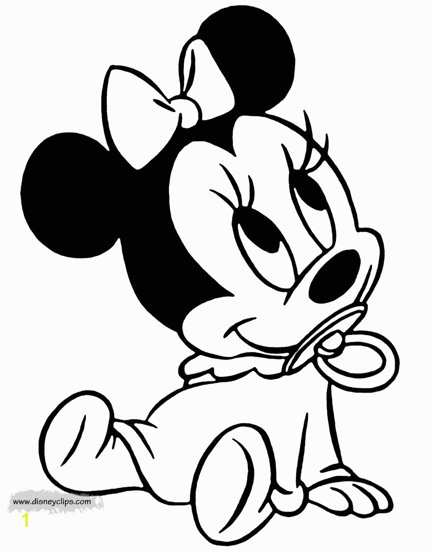 Printable Baby Minnie Mouse Coloring Pages Disney Babies Coloring Pages 5