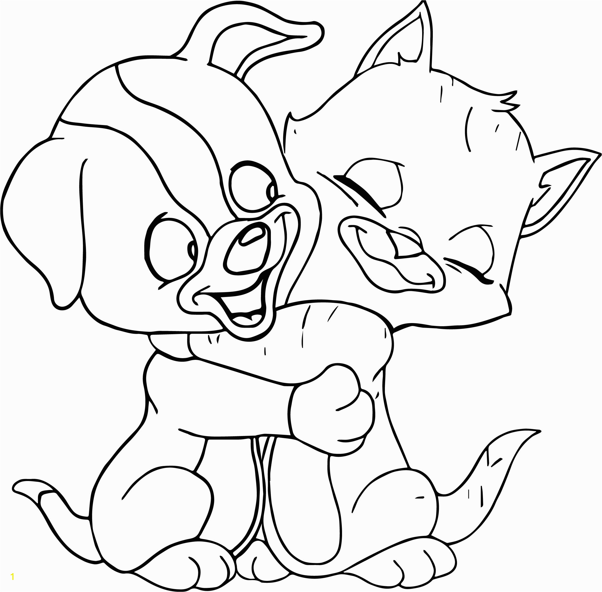 Printable Coloring Pages Dogs and Cats Catdog Coloring Pages at Getcolorings