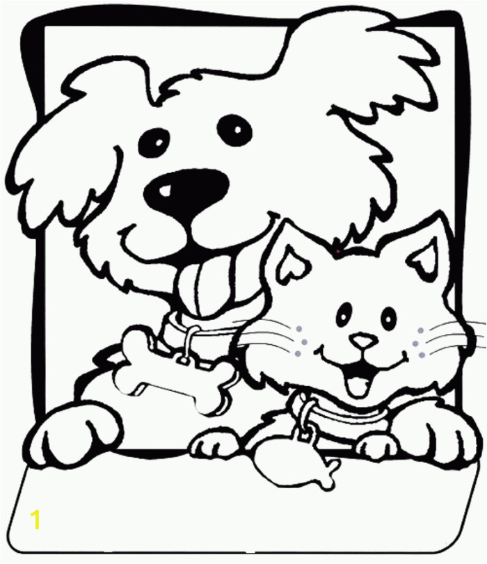 Printable Coloring Pages Dogs and Cats Free Coloring Pages Dog and Kat Coloring Home