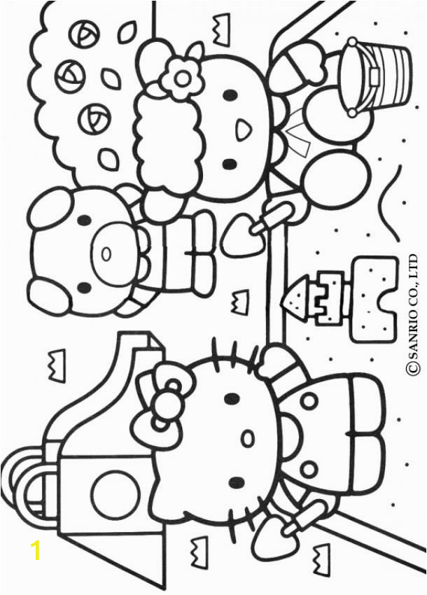 hello kitty and friends coloring pages