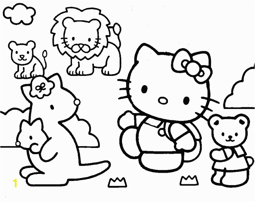 hello kitty and friends coloring pages