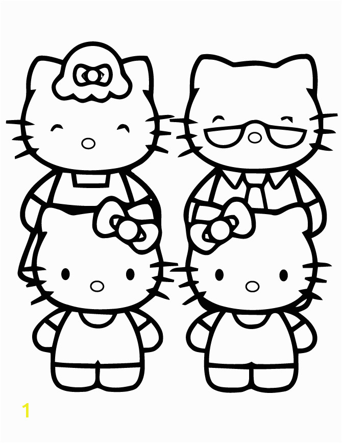 hello kitty and friends coloring pages