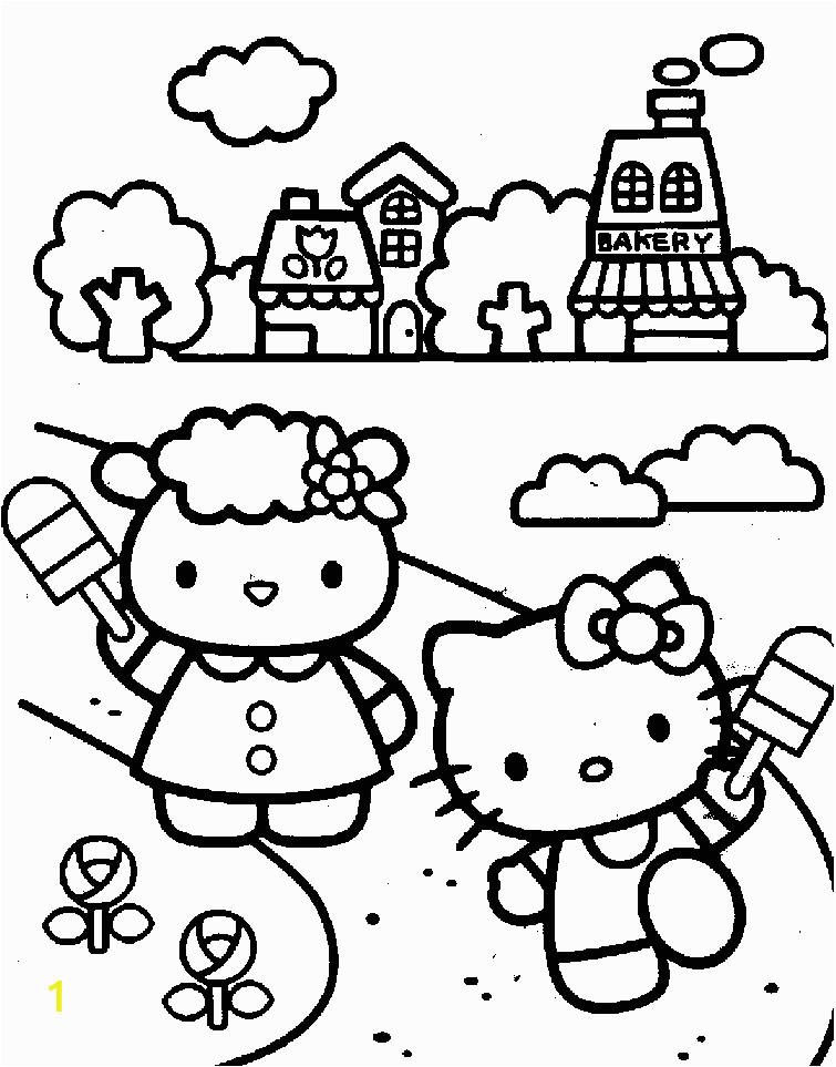 hello kitty and friends coloring pages