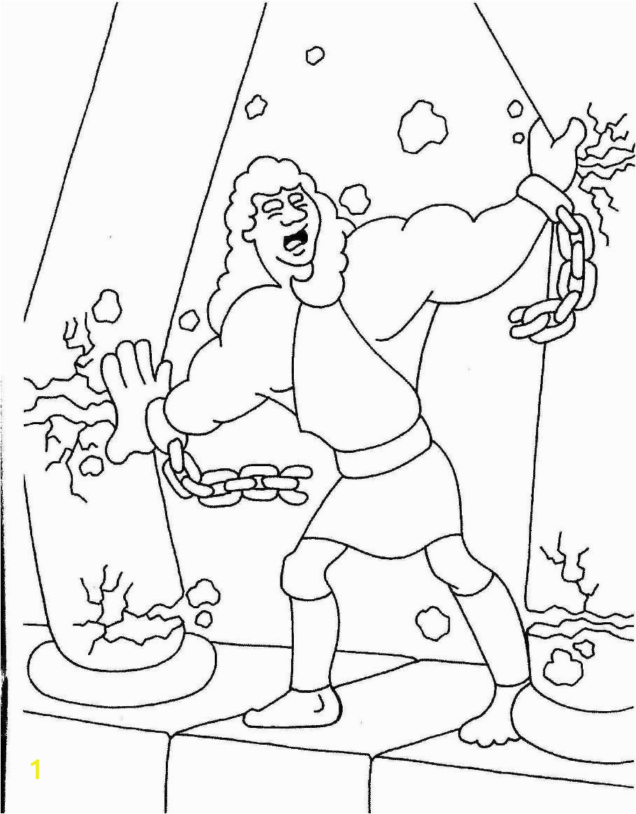 samson and delilah coloring page
