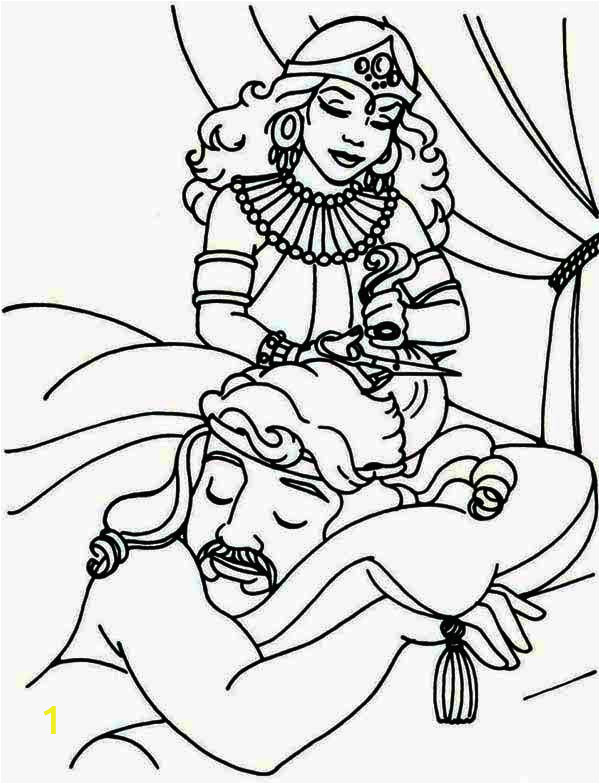 Printable Coloring Pages Of Samson and Delilah Samson and Delilah Coloring Pages Kidsuki