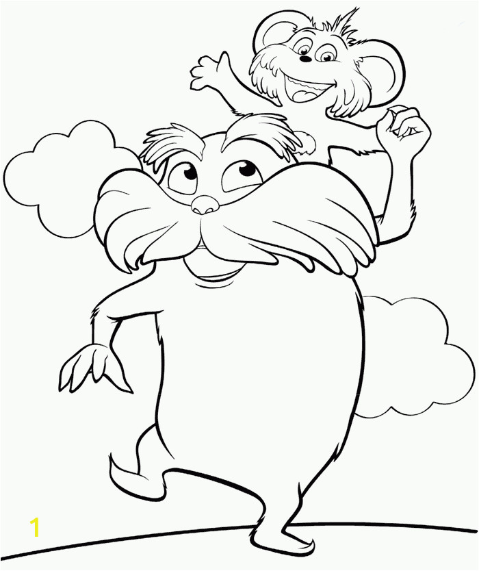 lorax coloring pages