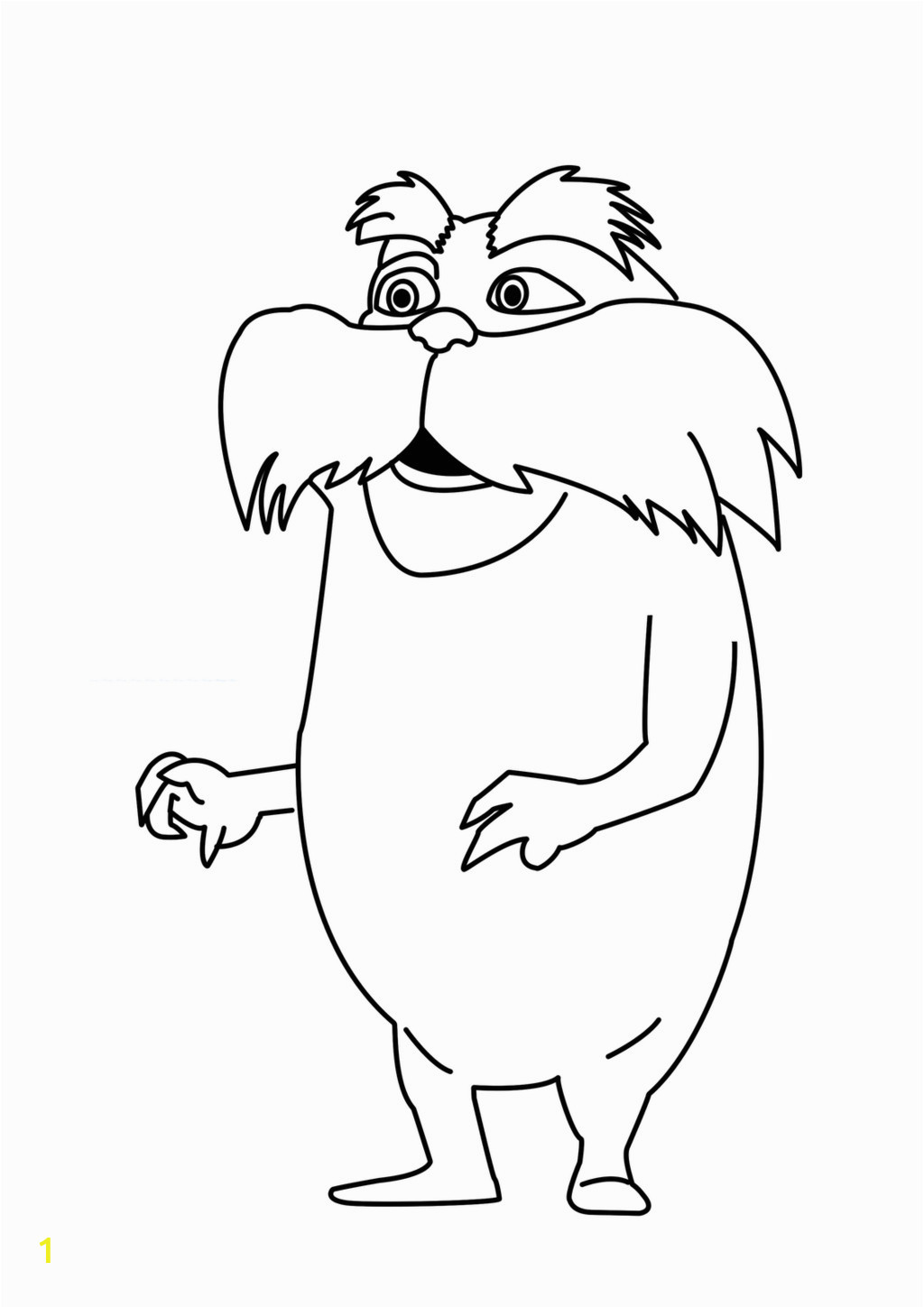 Printable Coloring Pages Of the Lorax Free Printable Lorax Coloring Pages for Kids