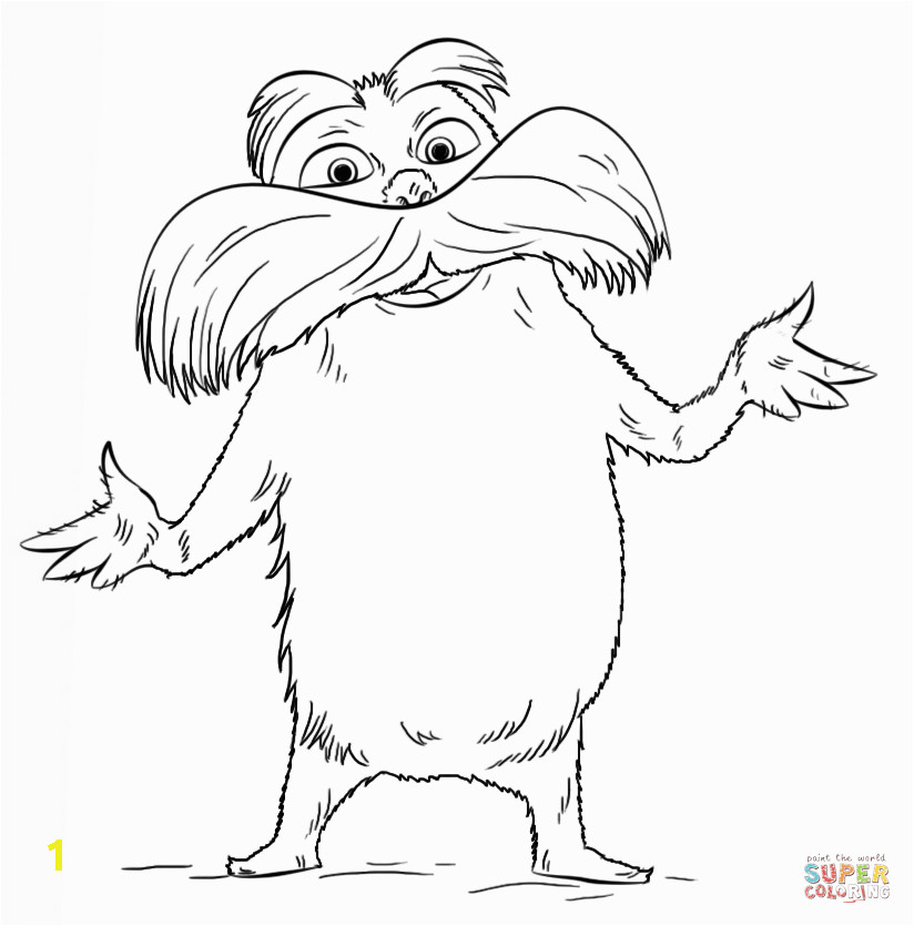Printable Coloring Pages Of the Lorax Lorax Coloring Page