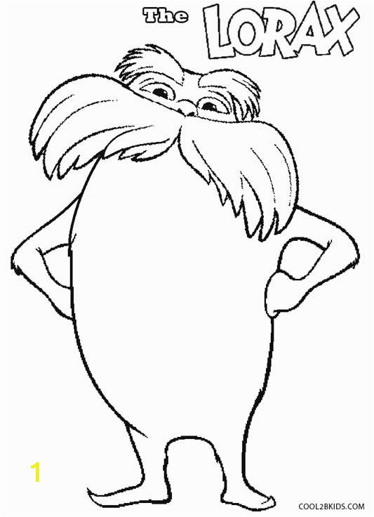 lorax coloring pages