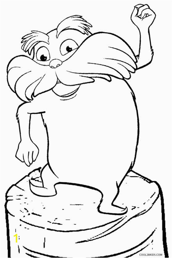 lorax coloring pages