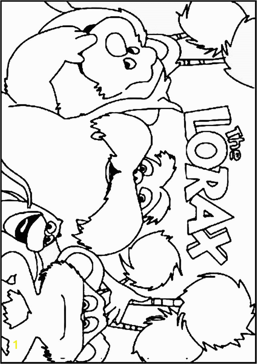 Printable Coloring Pages Of the Lorax the Lorax Coloring Pages