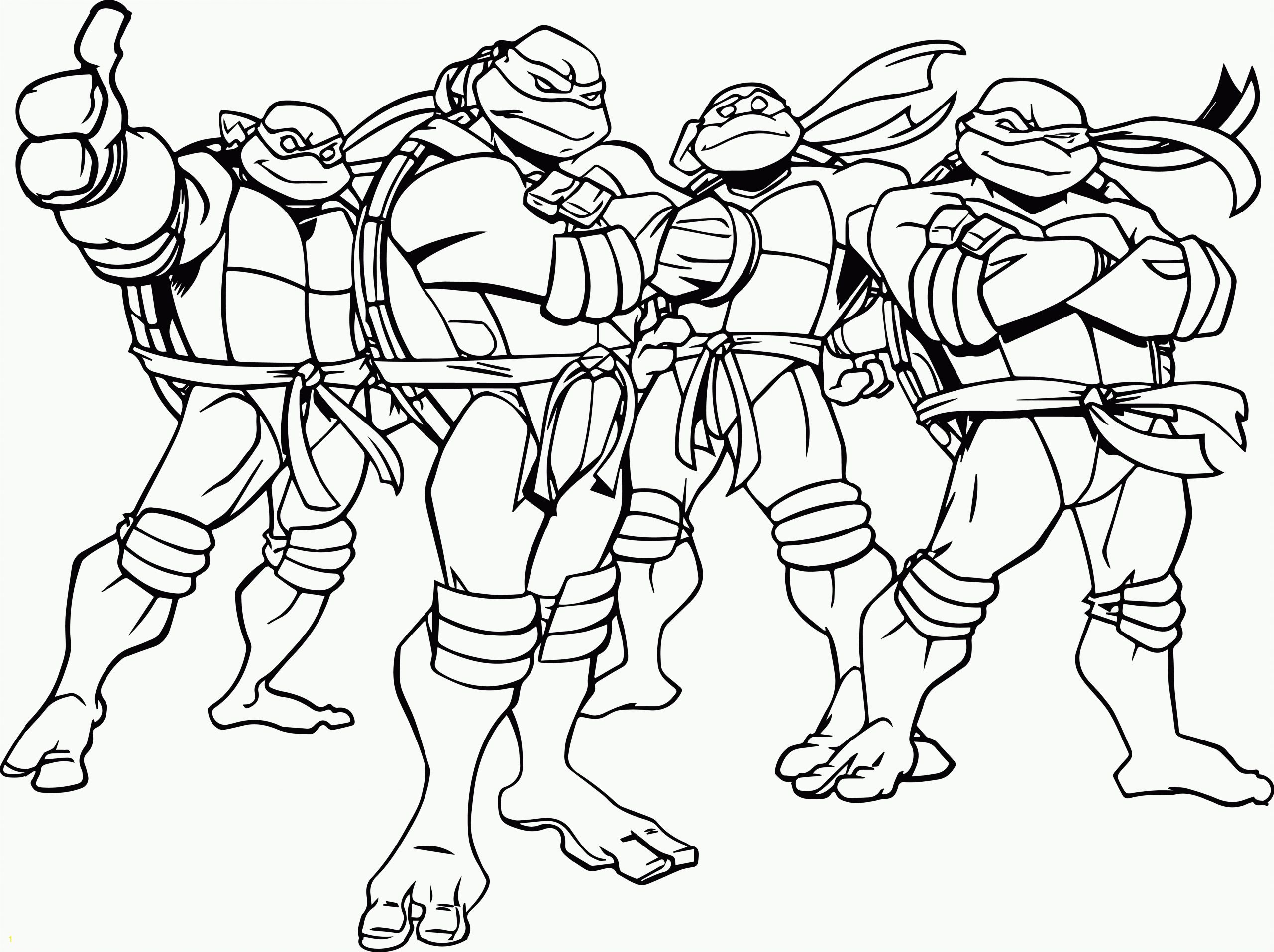 easy teenage mutant ninja turtle coloring pages