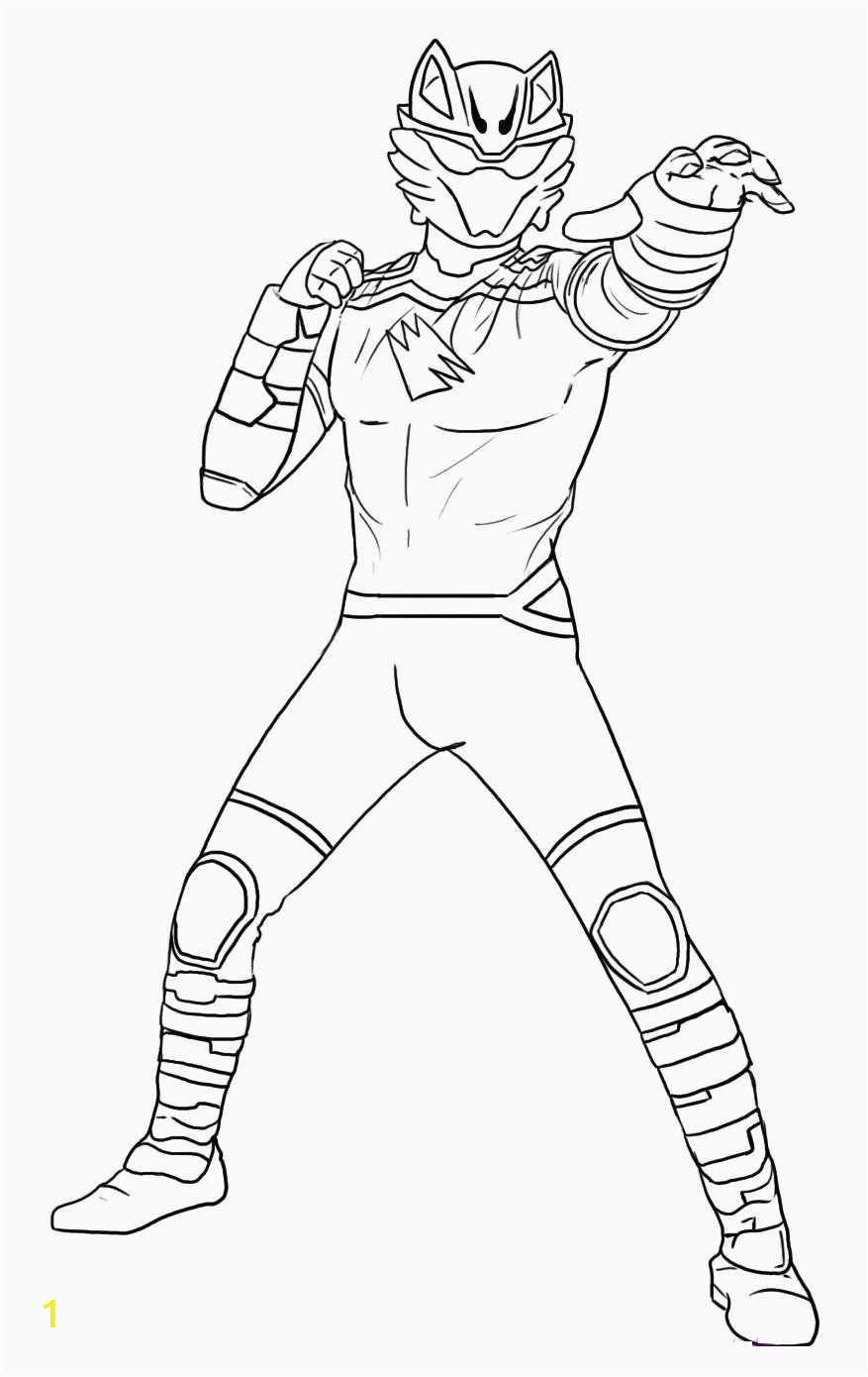 coloring pages of power rangers jungle fury