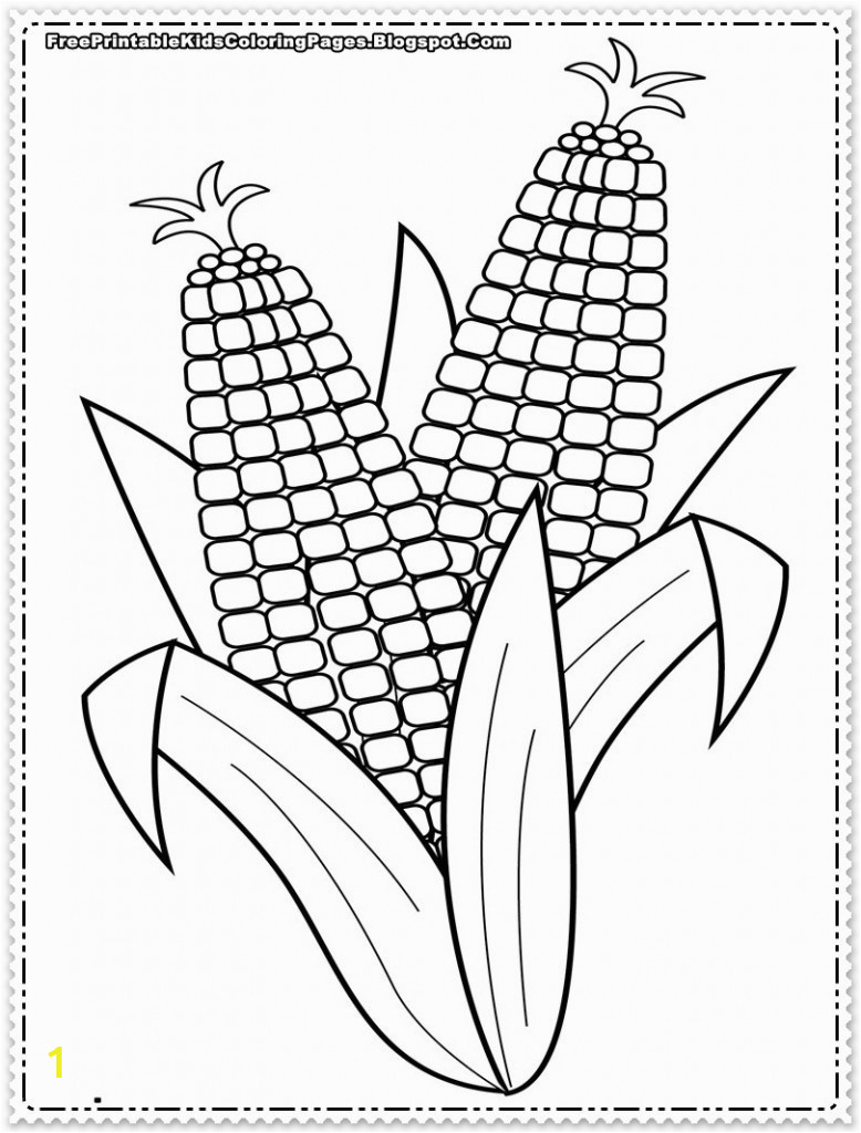 Printable Corn On the Cob Coloring Pages Corn the Cob Coloring Page at Getcolorings