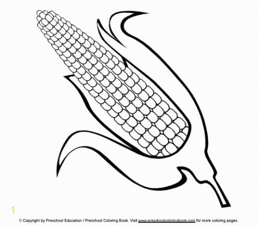 Printable Corn On the Cob Coloring Pages Corn the Cob Coloring Page at Getdrawings