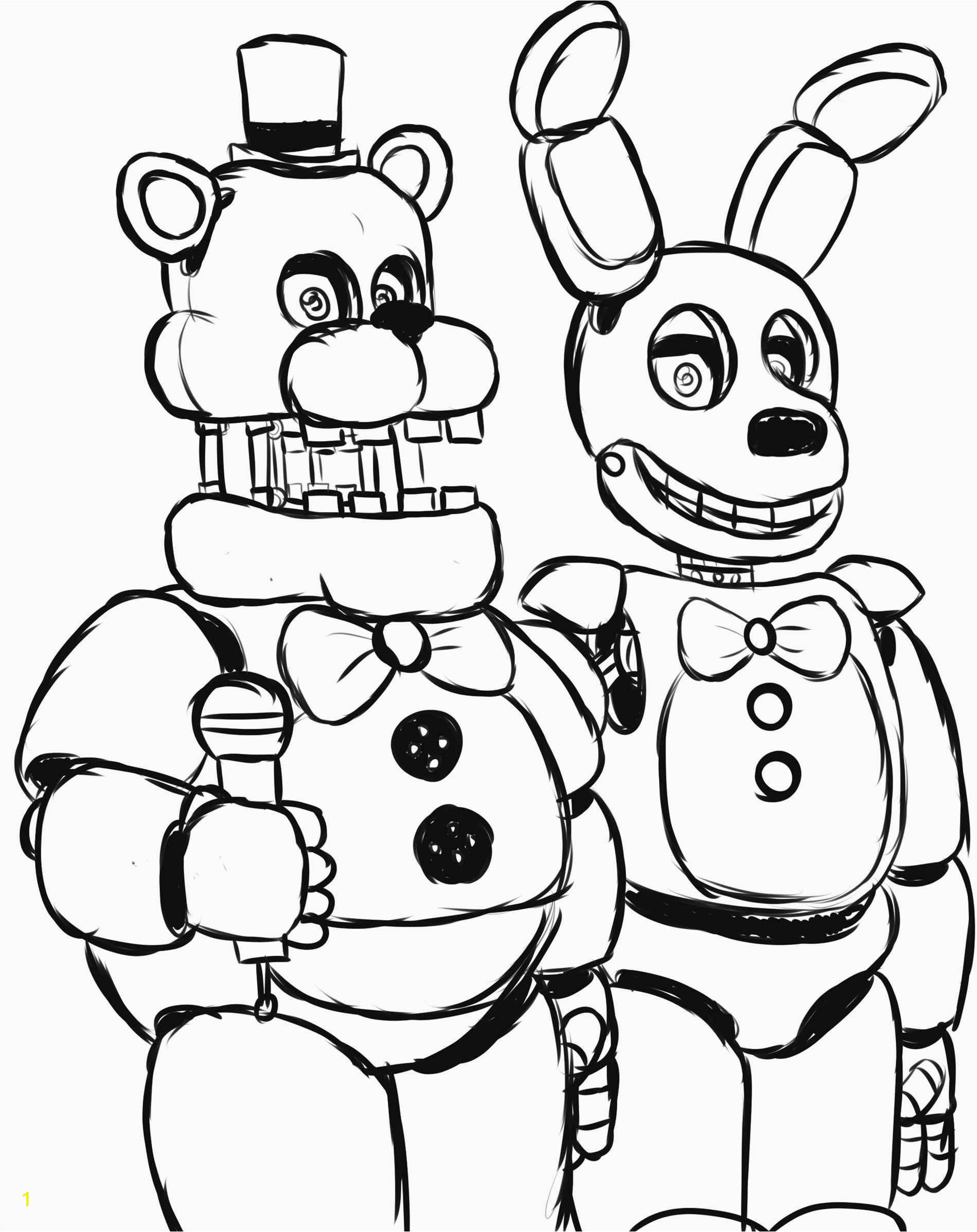toy freddy coloring pages