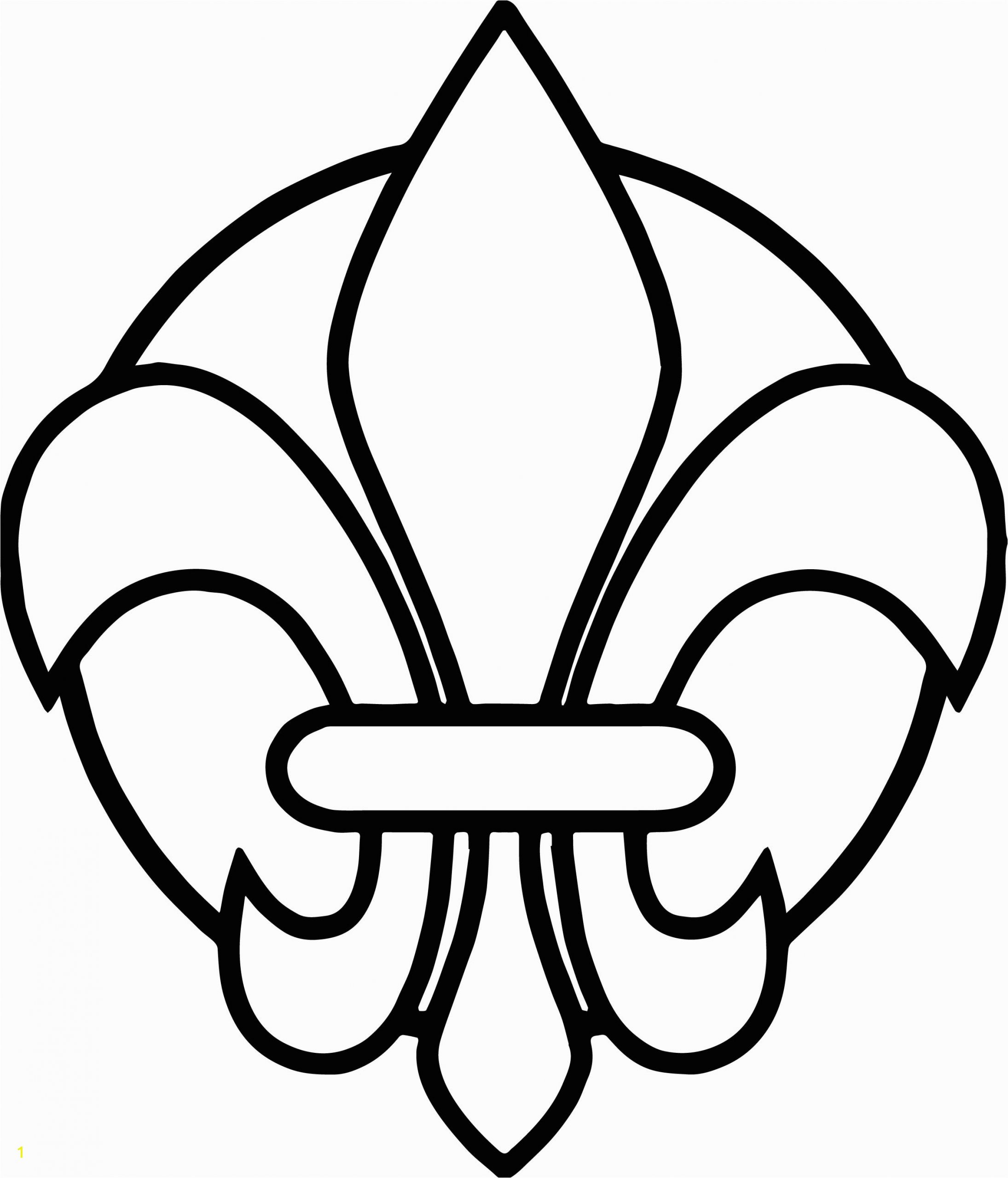 fleur de lis coloring page