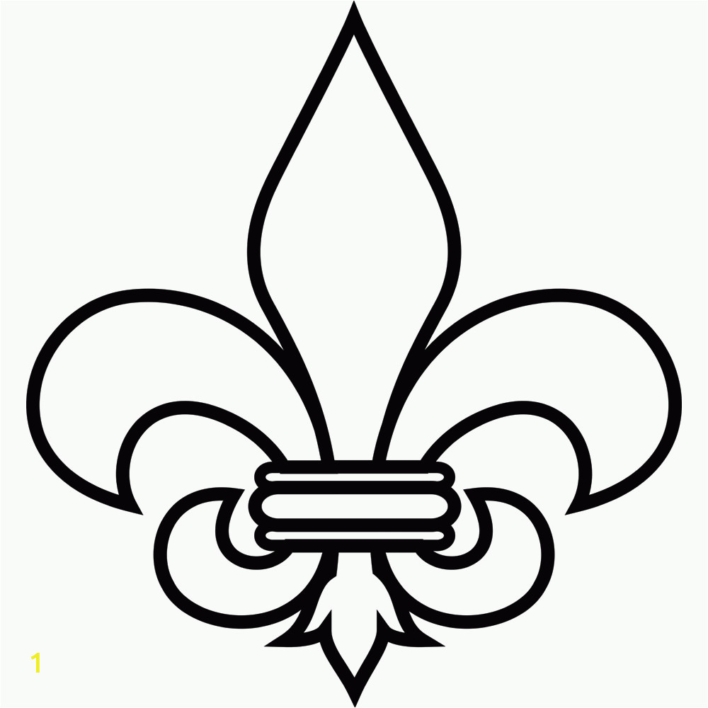 Printable Fleur De Lis Coloring Pages Fleur De Lis Coloring Page Coloring Home