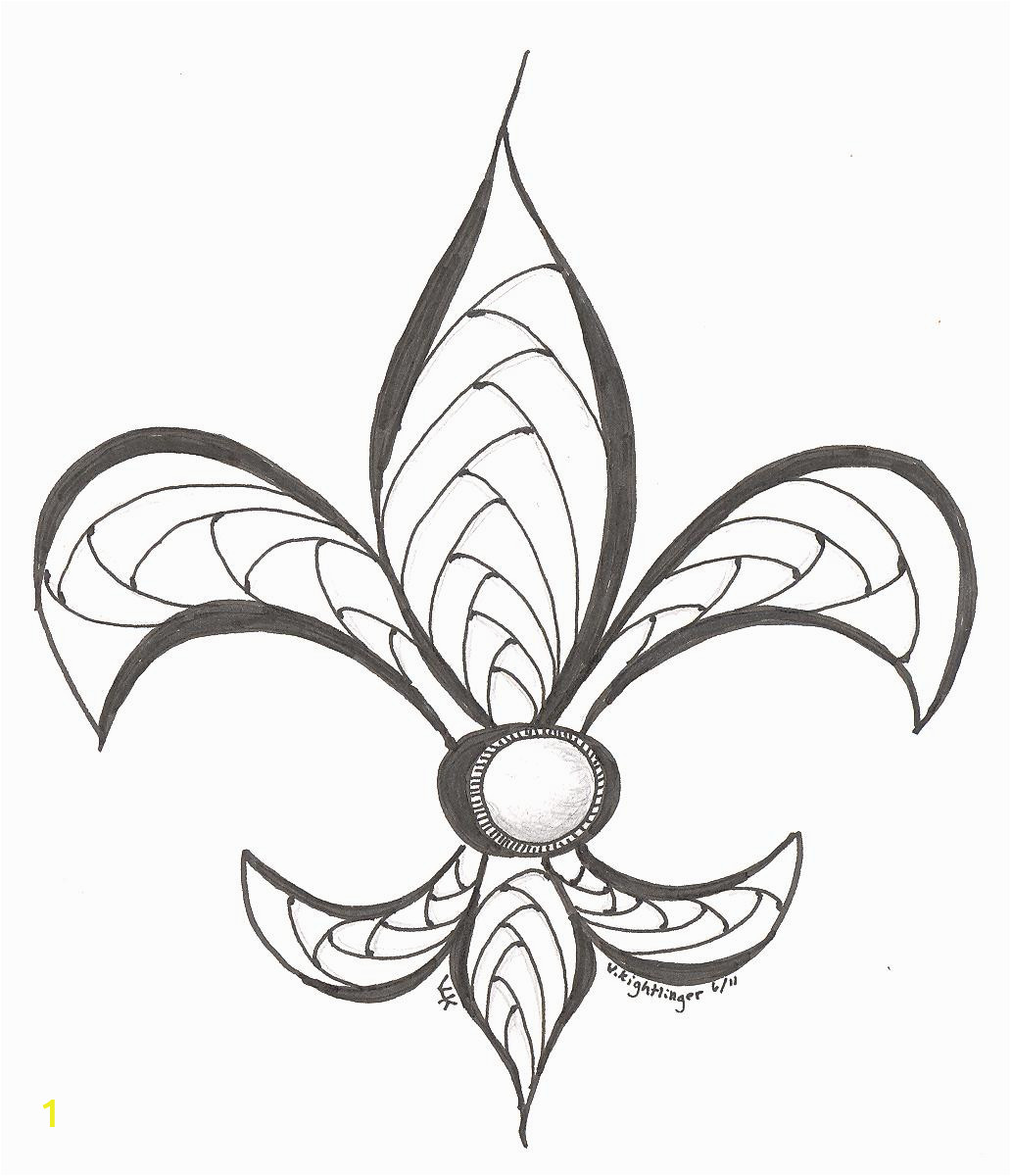 fleur de lis drawing