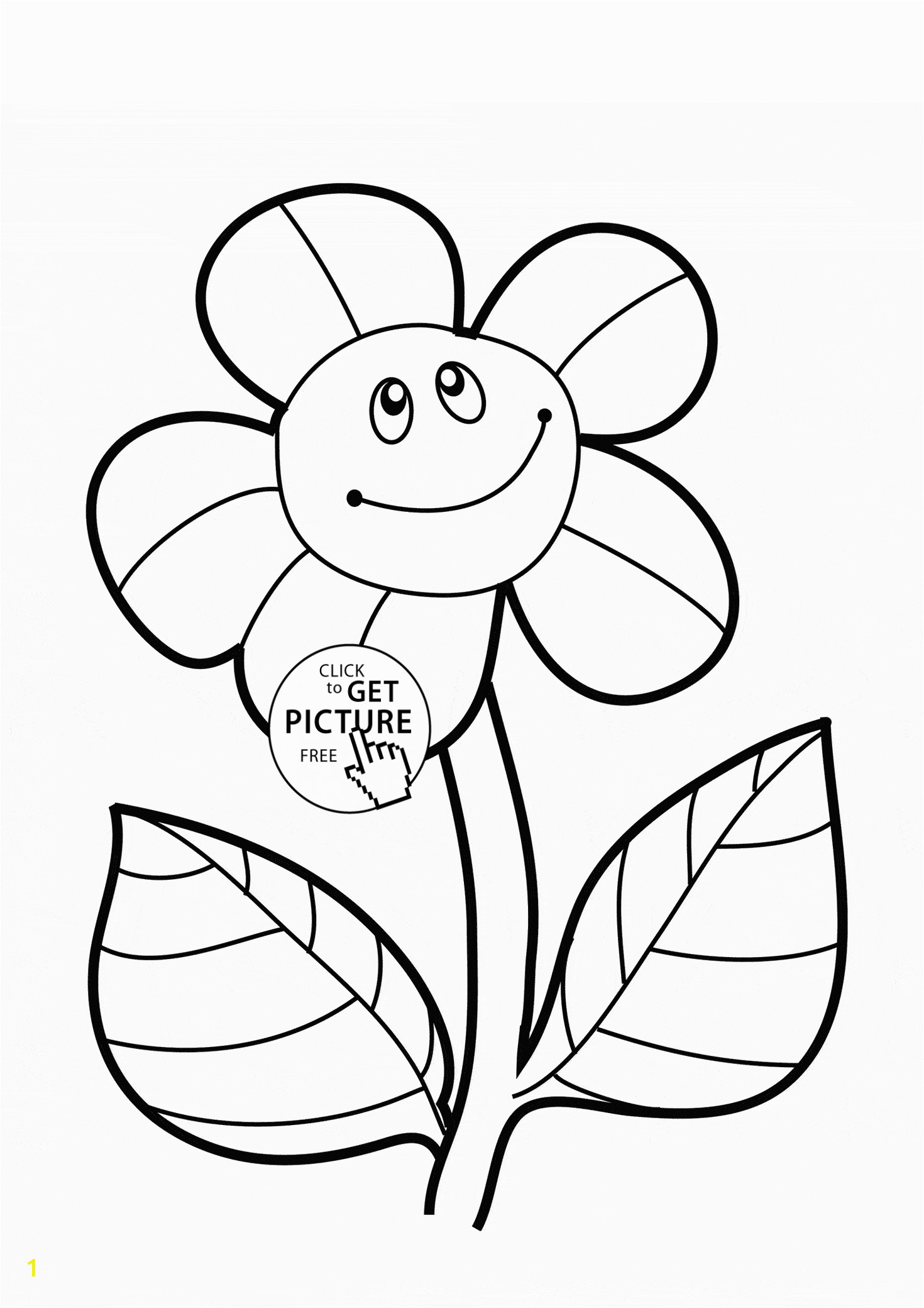 Printable Flower Coloring Pages for Kids Sunflower Drawing Simple at Getdrawings