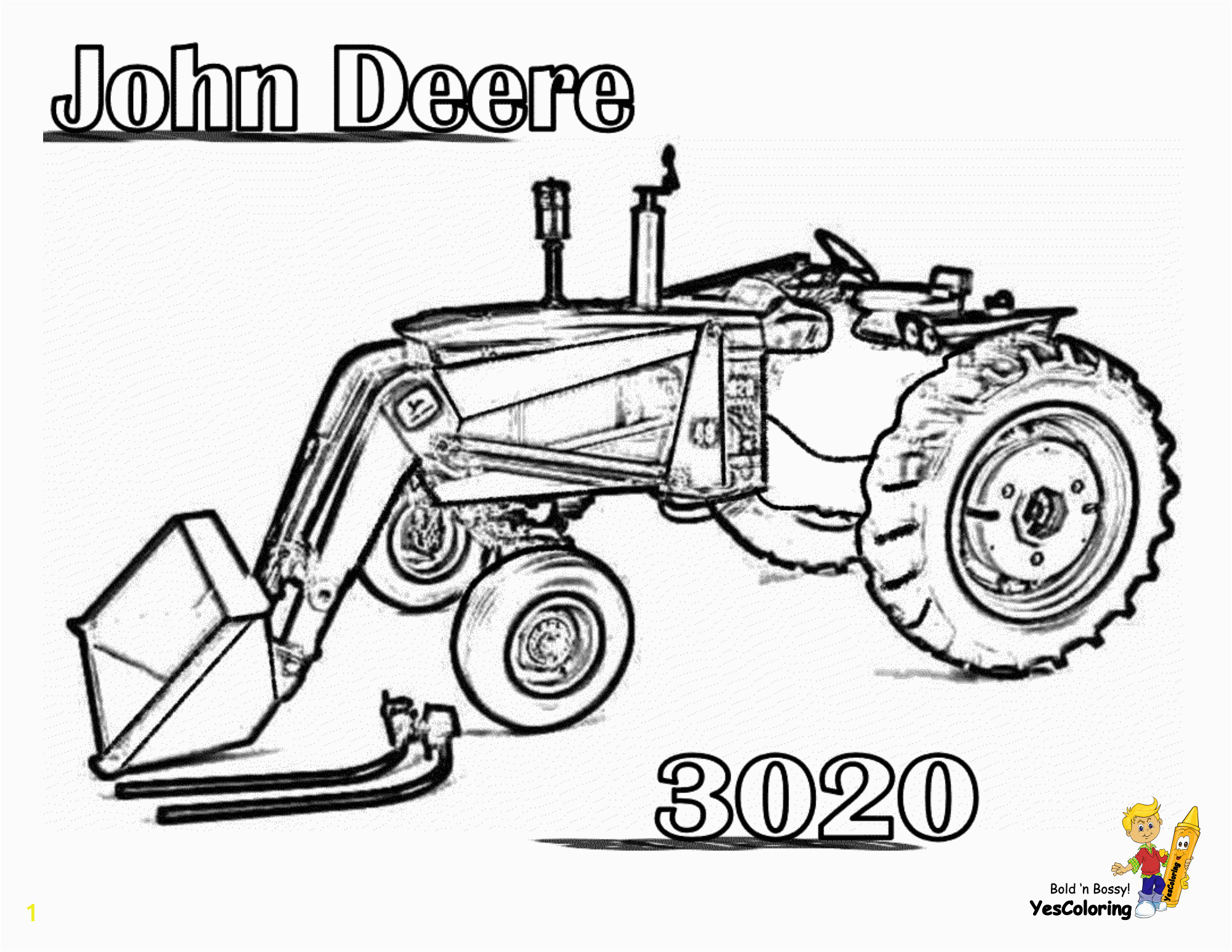 tractor coloring pages