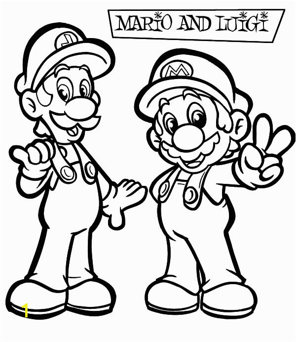 mario and luigi coloring pages
