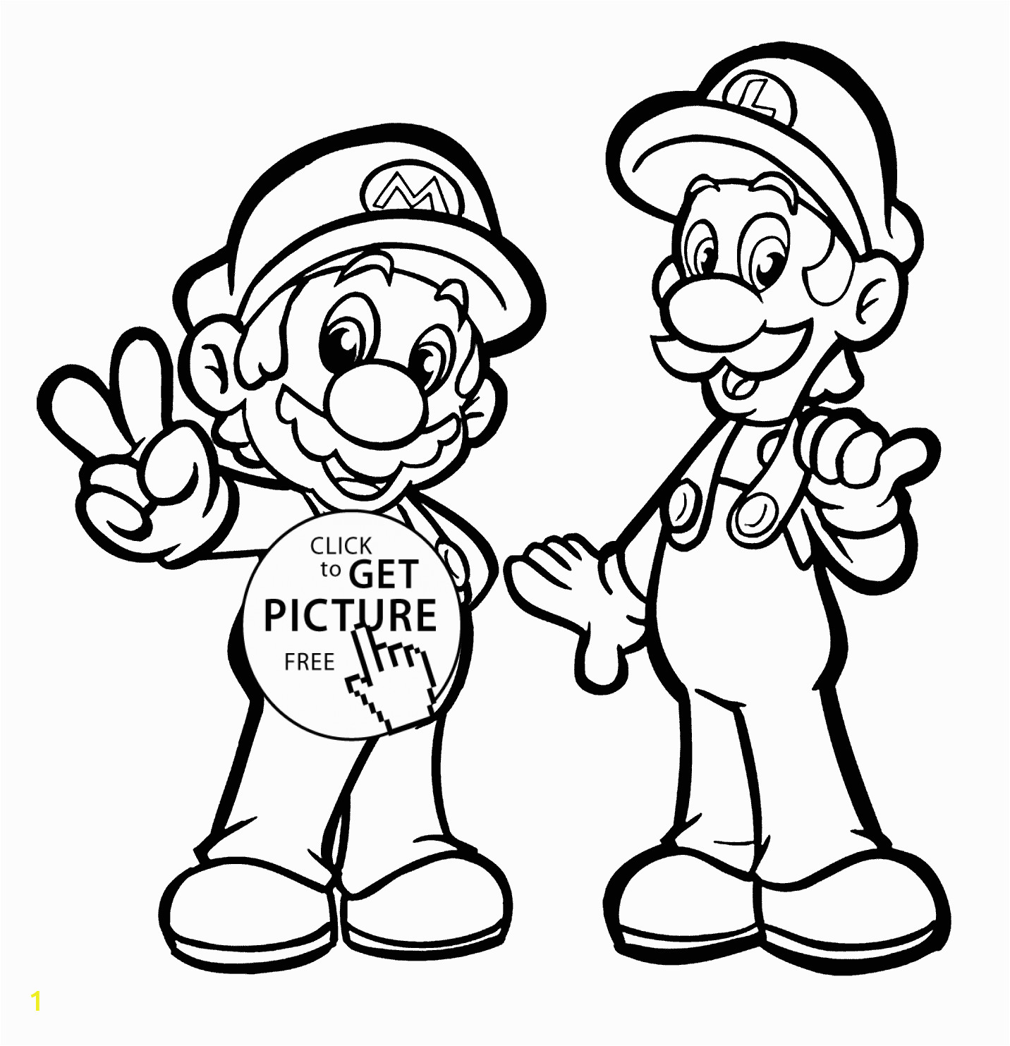 Printable Mario and Luigi Coloring Pages Mario and Luigi Coloring Pages for Kids Printable Free