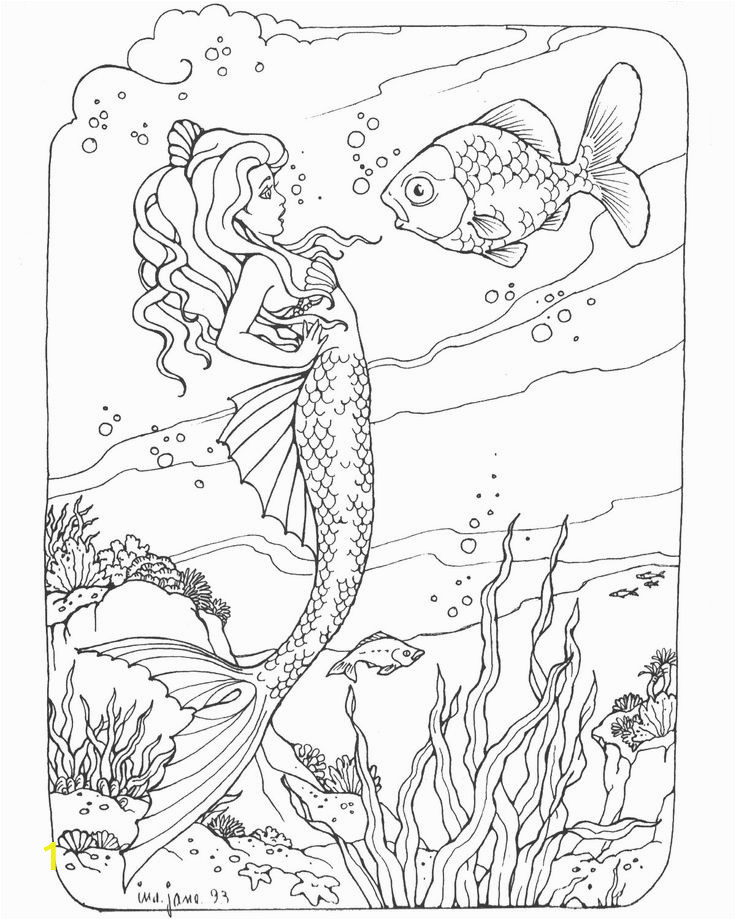 realistic mermaid coloring pages for adults sketch templates