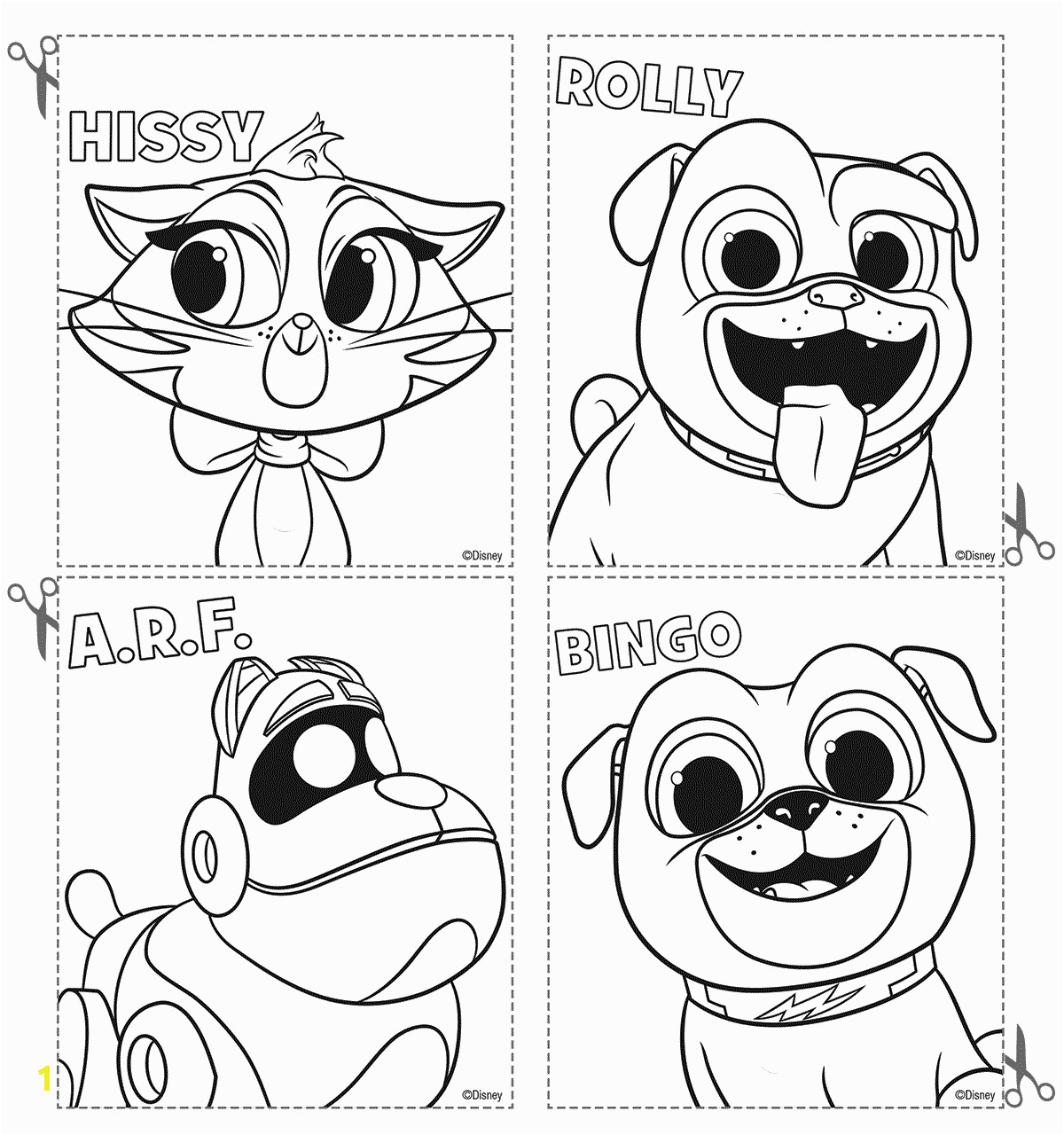 puppy dog pals coloring pages