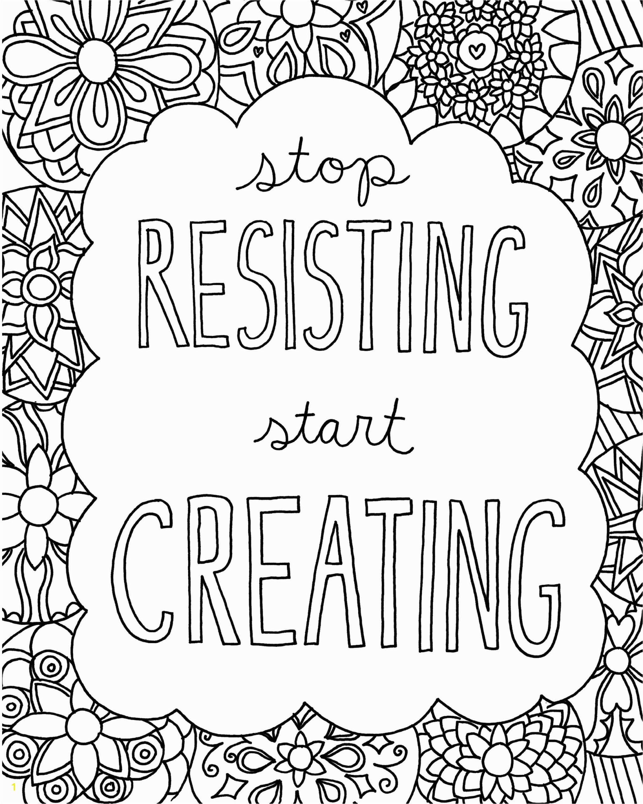Printable Quote Coloring Pages for Adults Quote Coloring Pages for Adults and Teens Best Coloring