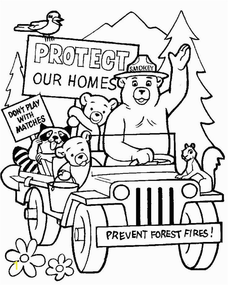 Printable Smokey the Bear Coloring Pages 17 Best Images About Coloring Pages On Pinterest