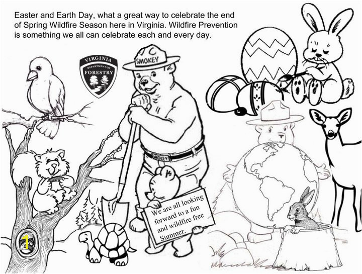 smokey bear coloring pages