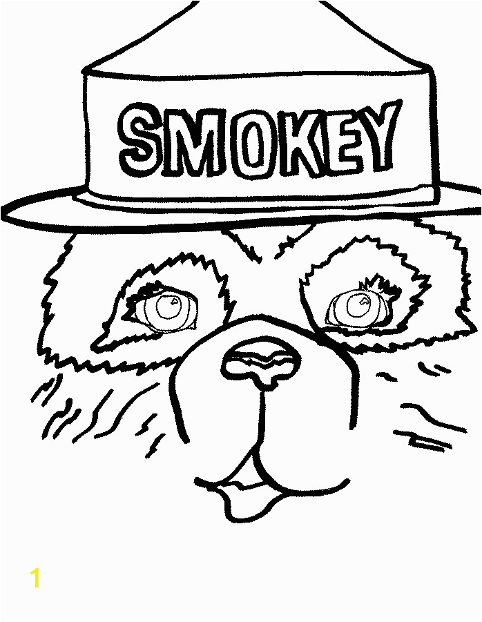 smokey bear coloring pages
