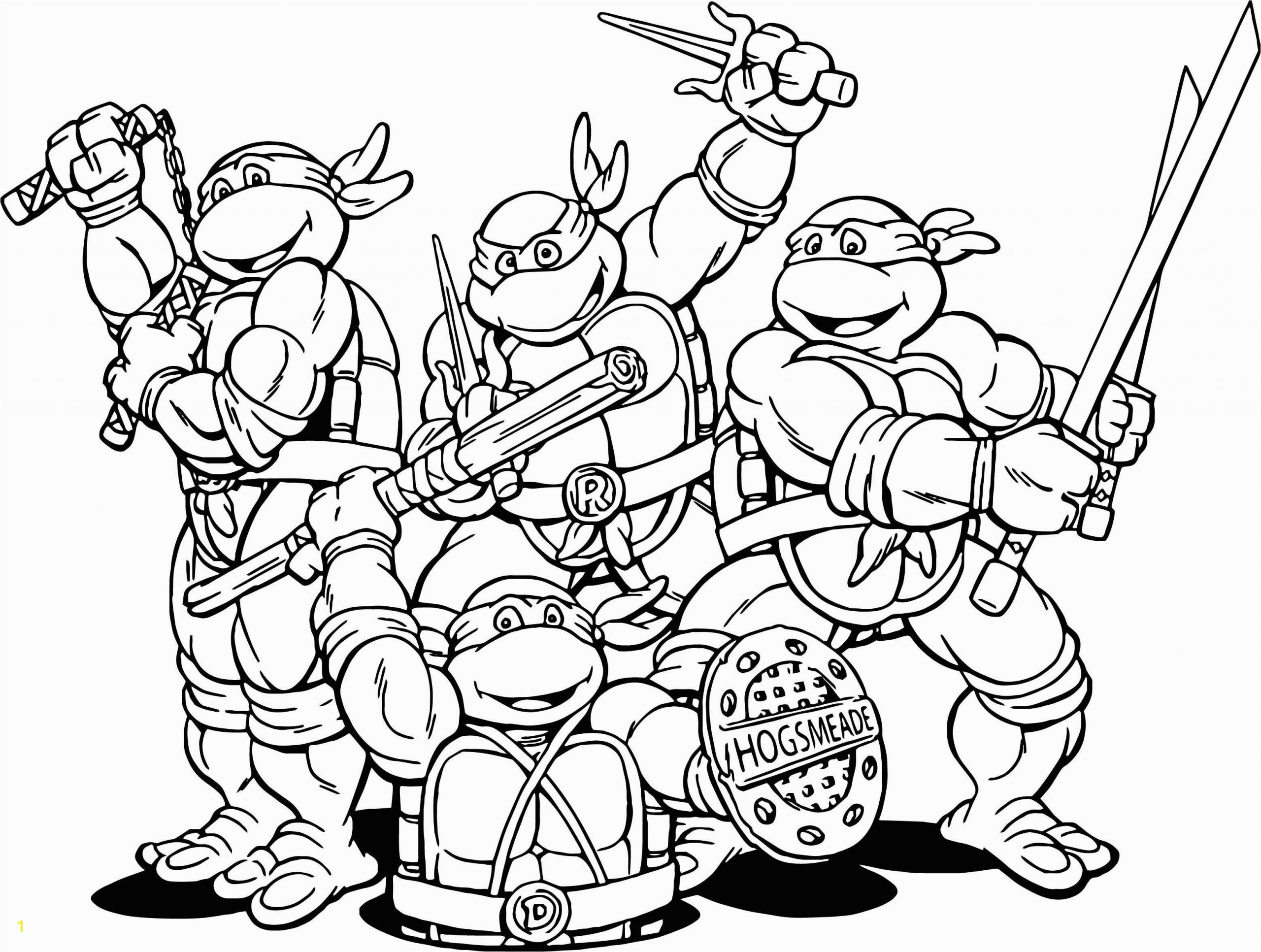 Printable Teenage Mutant Ninja Turtles Coloring Pages Teenage Mutant Ninja Turtles Coloring Pages New Coloring