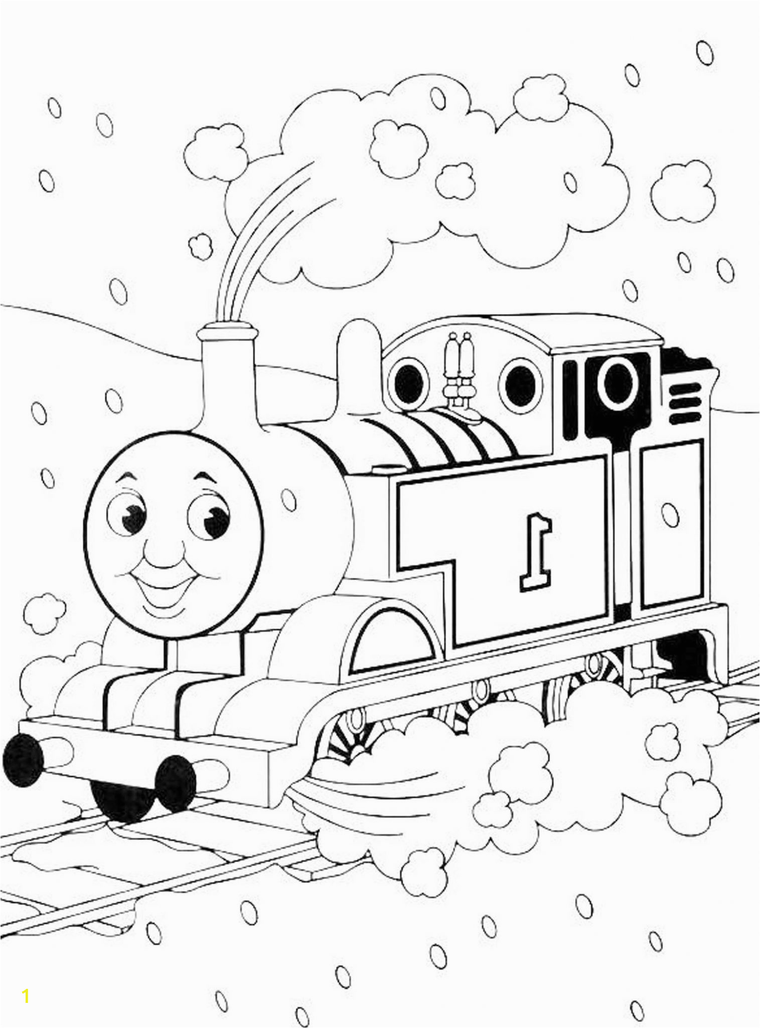 thomas train theme coloring pages