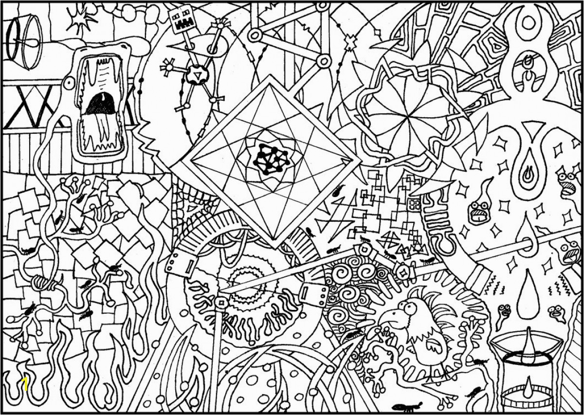 free trippy coloring pages to print for adults pk2v4